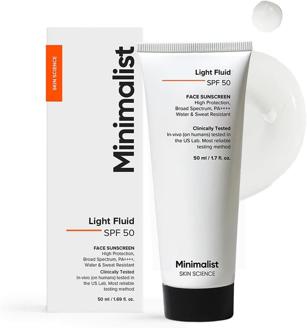 Minimalist Minimalist, лёгкий флюид-солнцезащитный крем SPF 50 для жирной кожи (PA++++) | 50 мл Кремы и увлажняющие средства - Изображение 1